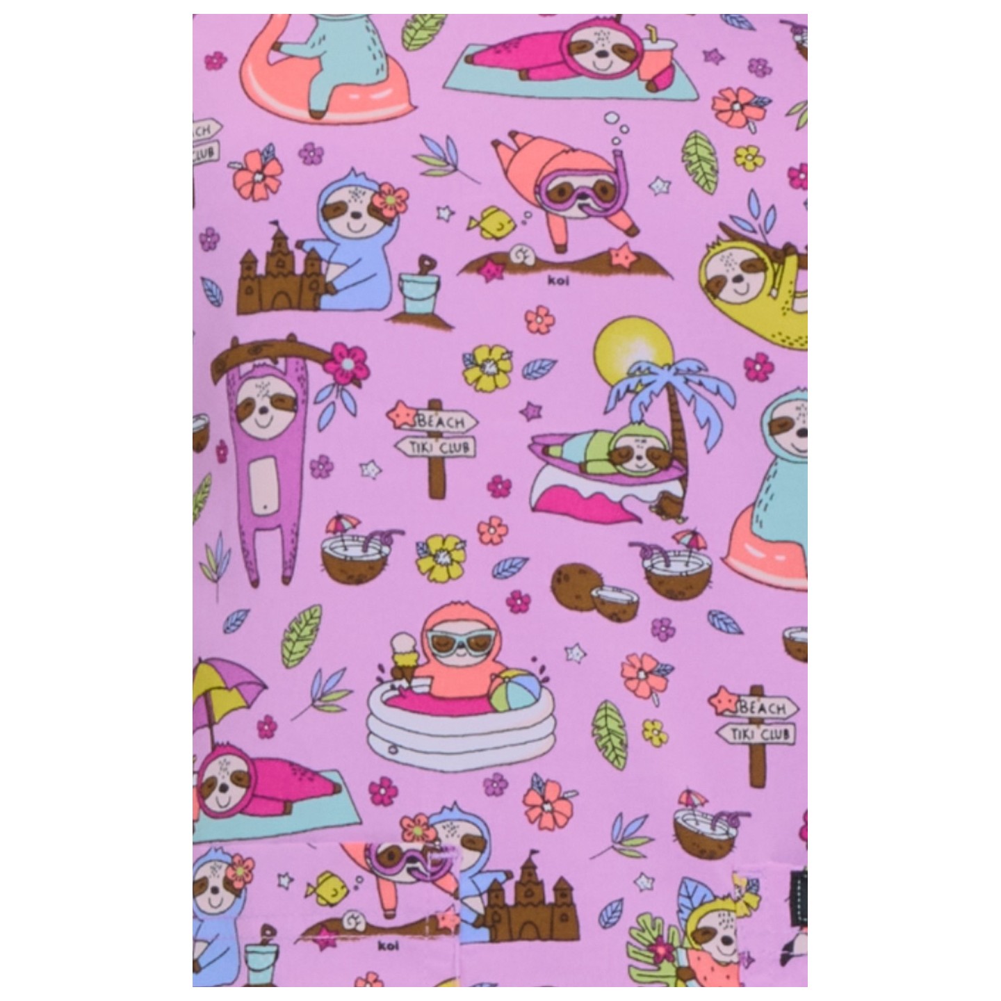 384PR Basics Haut Leslie Imprimer par koi - Sloth