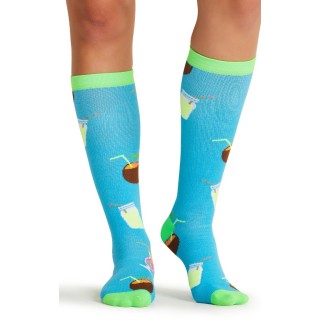 Print Support Drink Up Chaussettes de Compression Moyen Gradué pour Femmes par Cherokee