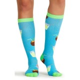 Print Support Drink Up Chaussettes de Compression Moyen Gradué pour Femmes par Cherokee