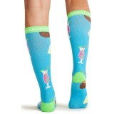 Print Support Drink Up Chaussettes de Compression Moyen Gradué pour Femmes par Cherokee
