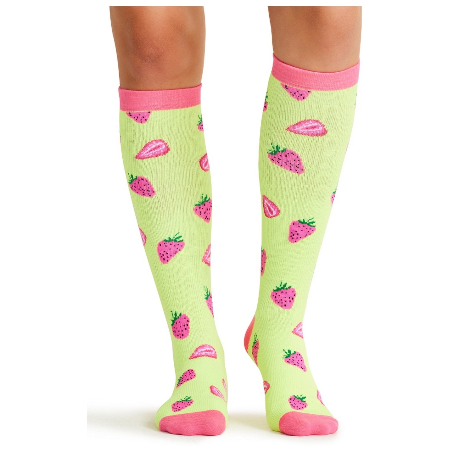 Print Support Strawberry Patch Chaussettes de Compression Moyen Gradué pour Femmes par Cherokee
