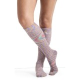 LX Support Celestial Space Unisex Medium Compression Knee High Socks with Arch Support by Cherokee
