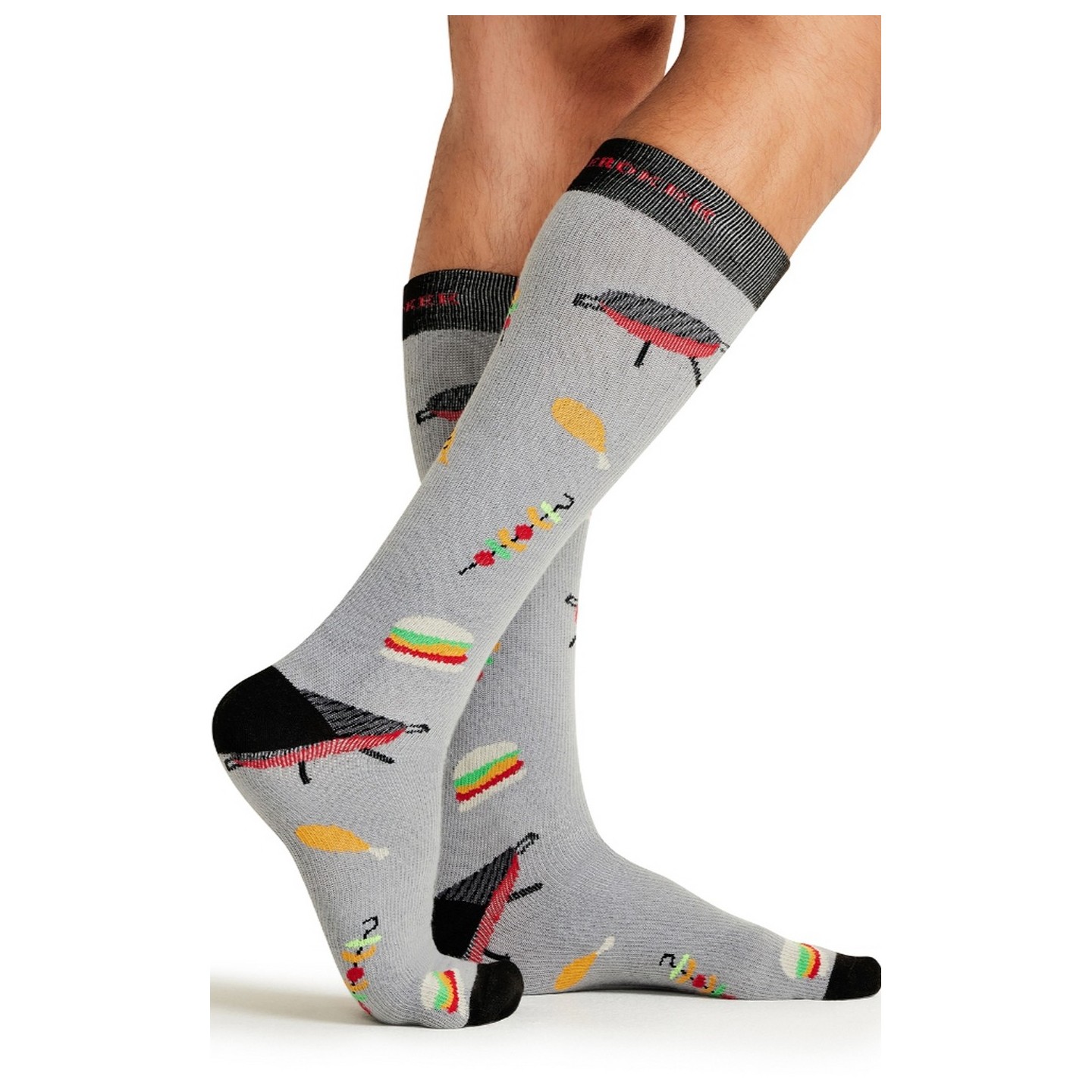 Print Support BBQ All Day Chaussettes de Compression Moyen Gradué pour Hommes par Cherokee