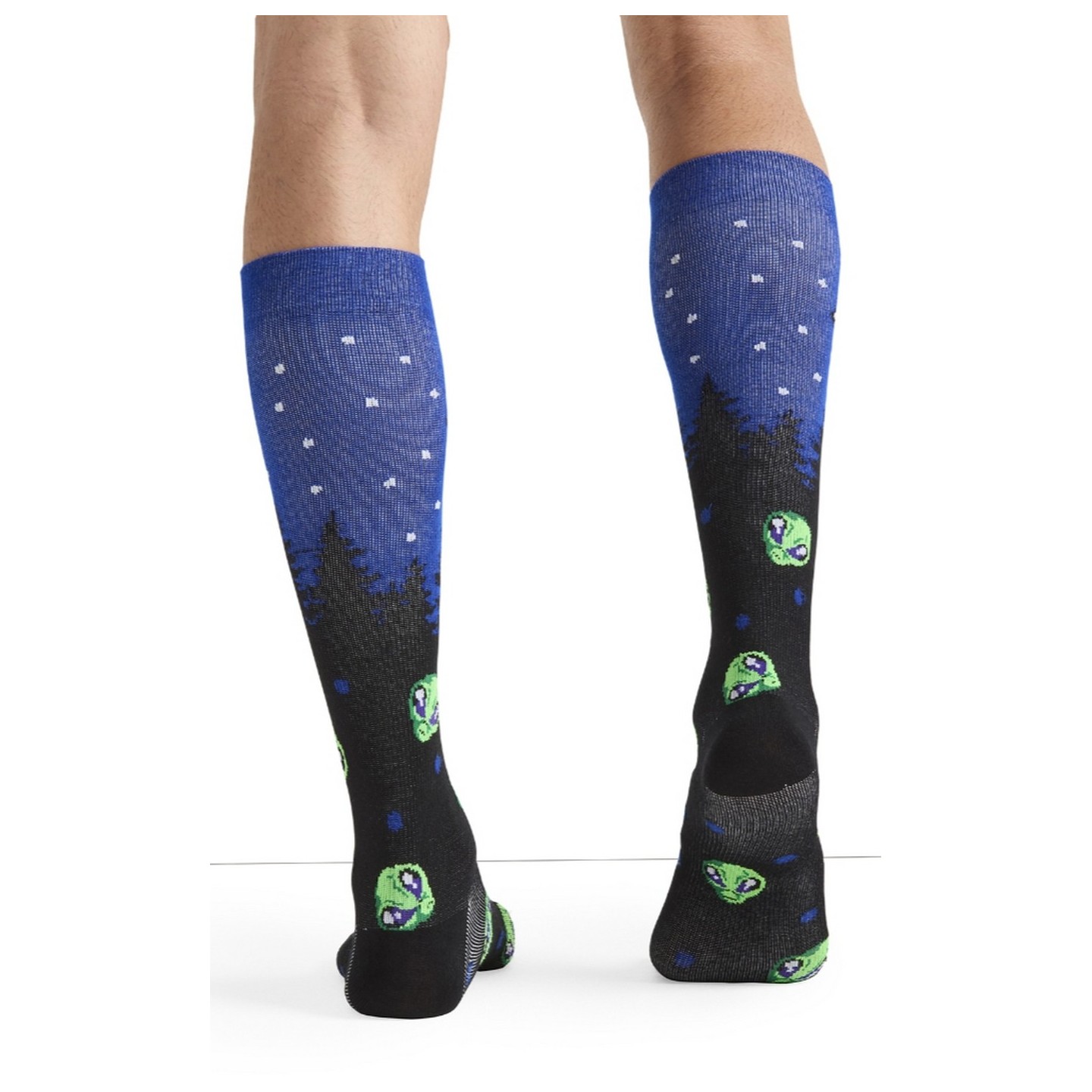 Men's Print Support Beam Me Up Graduated Medium Support Compression Socks by Cherokee
