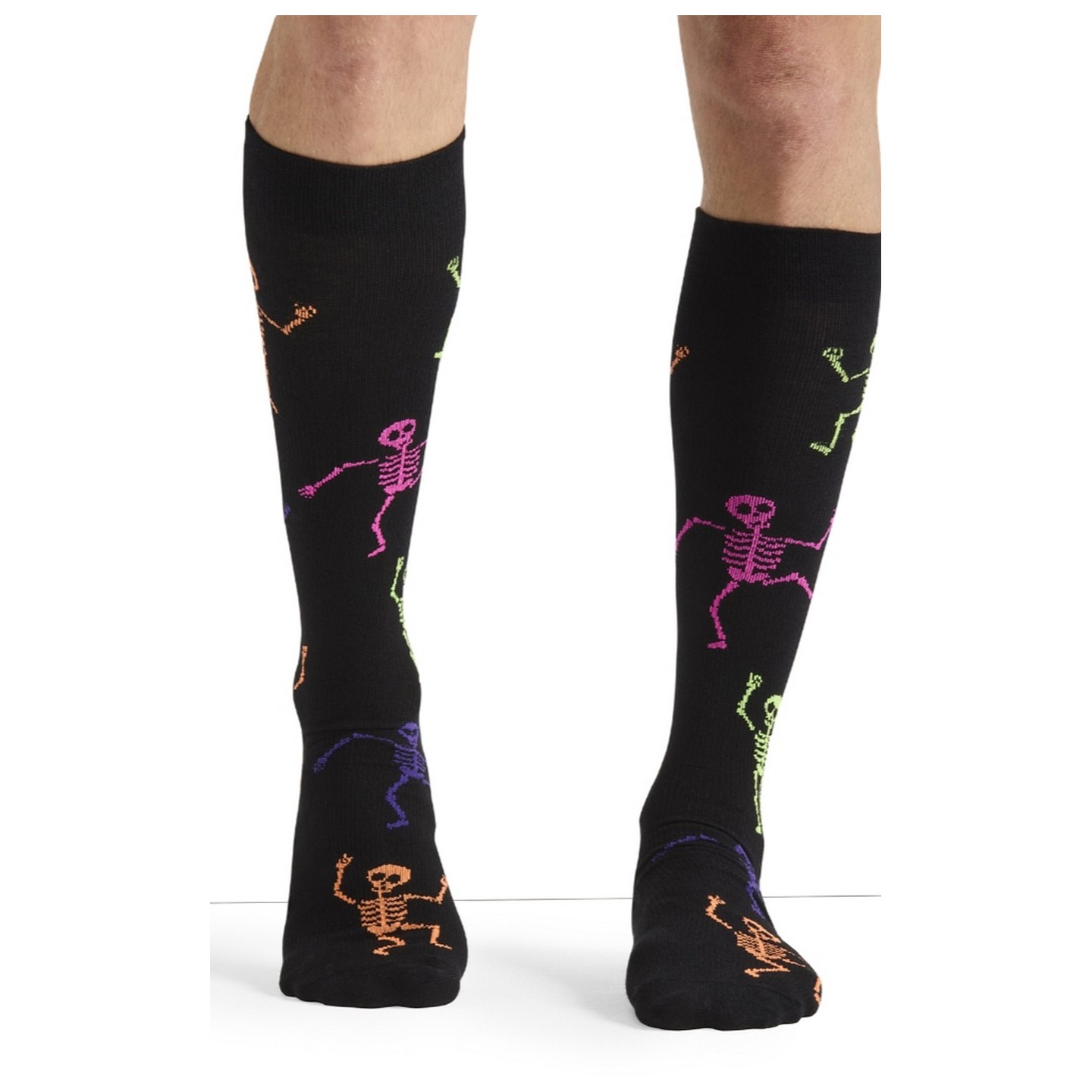 Print Support Dancing Skeletons Chaussettes de Compression Moyen Gradué pour Hommes par Cherokee