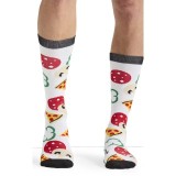 Men's Print Support Pizza Me Graduated Medium Support Compression Socks by Cherokee