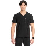 IN823A Kinetic Haut à col V en Tricot avec 3 Poches pour Homme par Infinity