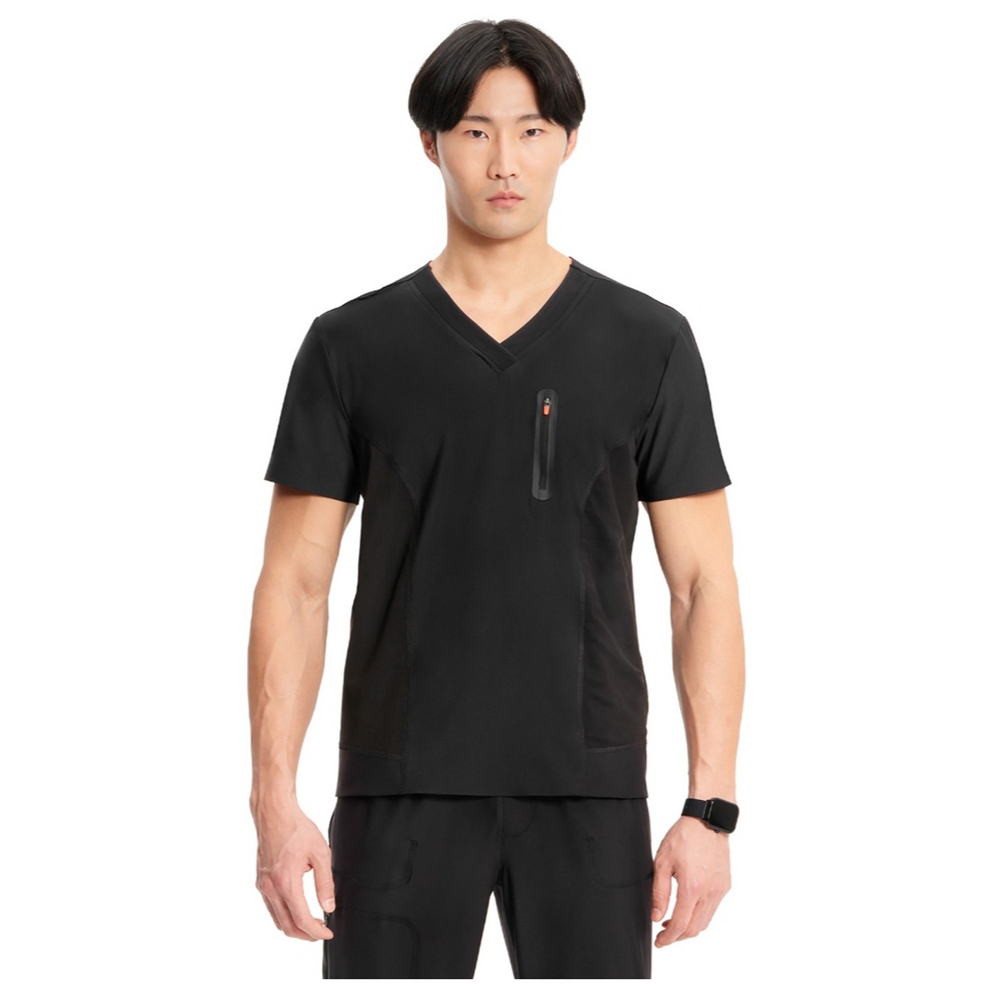 IN823A Kinetic Men's 3 Pocket Knit V-Neck Top by Infinity