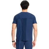 IN823A Kinetic Haut à col V en Tricot avec 3 Poches pour Homme par Infinity