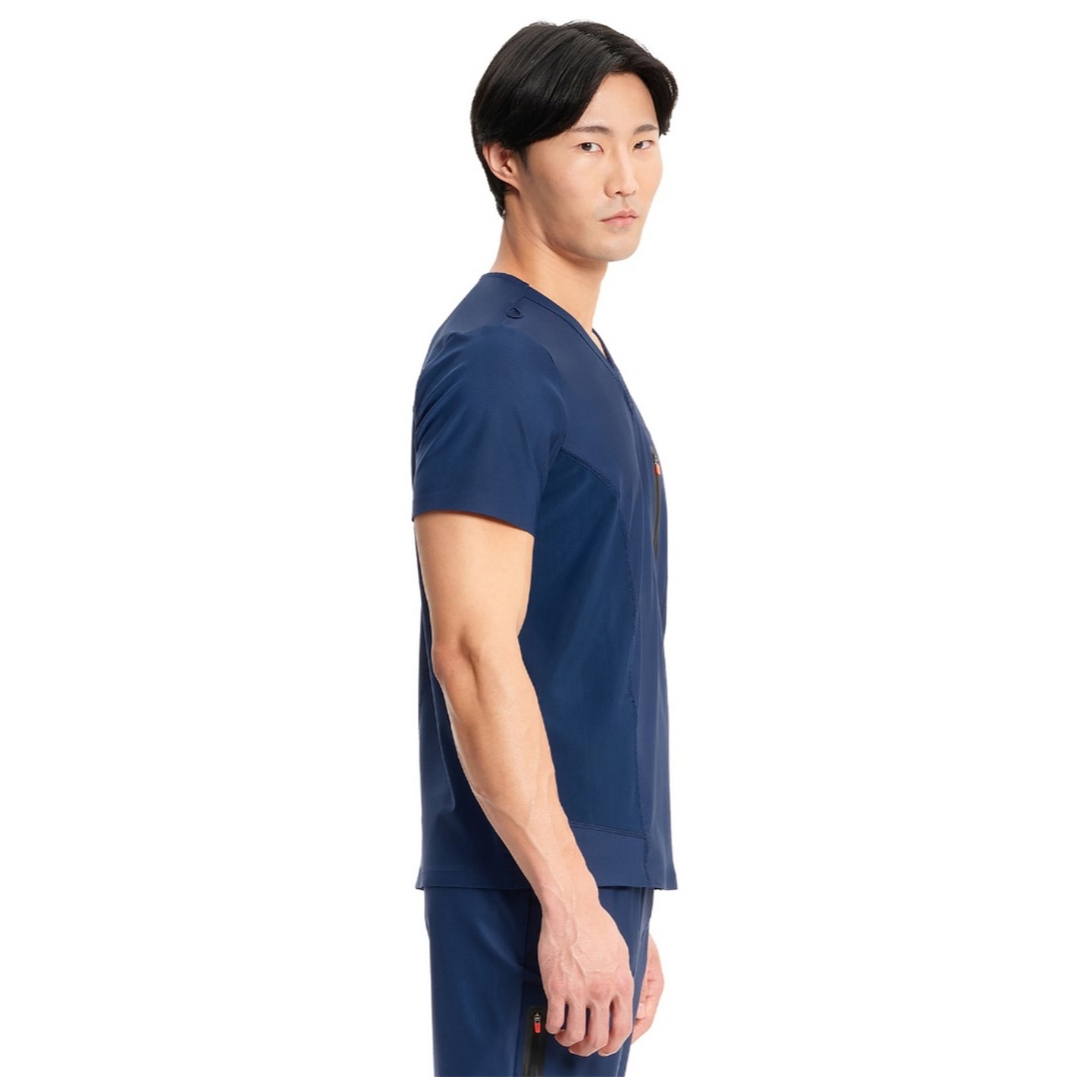 IN823A Kinetic Haut à col V en Tricot avec 3 Poches pour Homme par Infinity