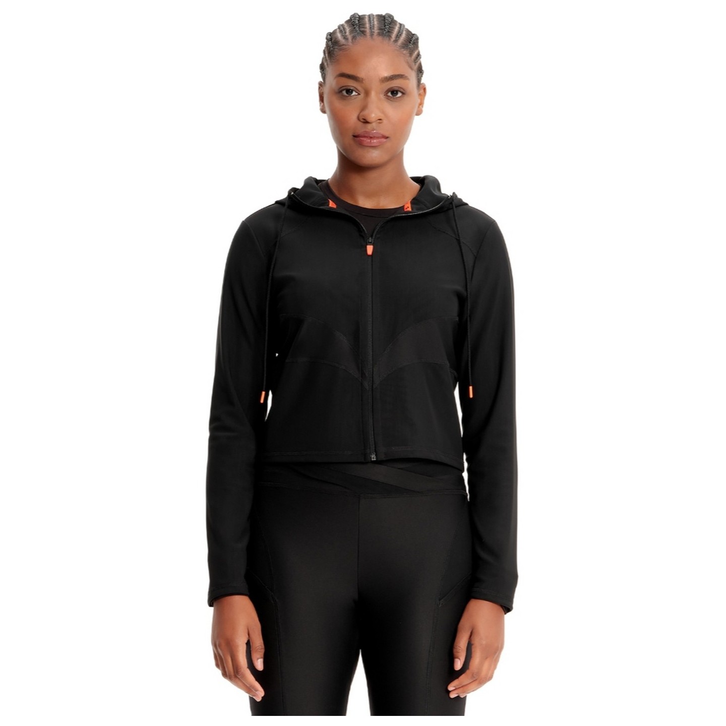 IN326 Kinetic Mesh Zip Front Crop Jacket by Infinity