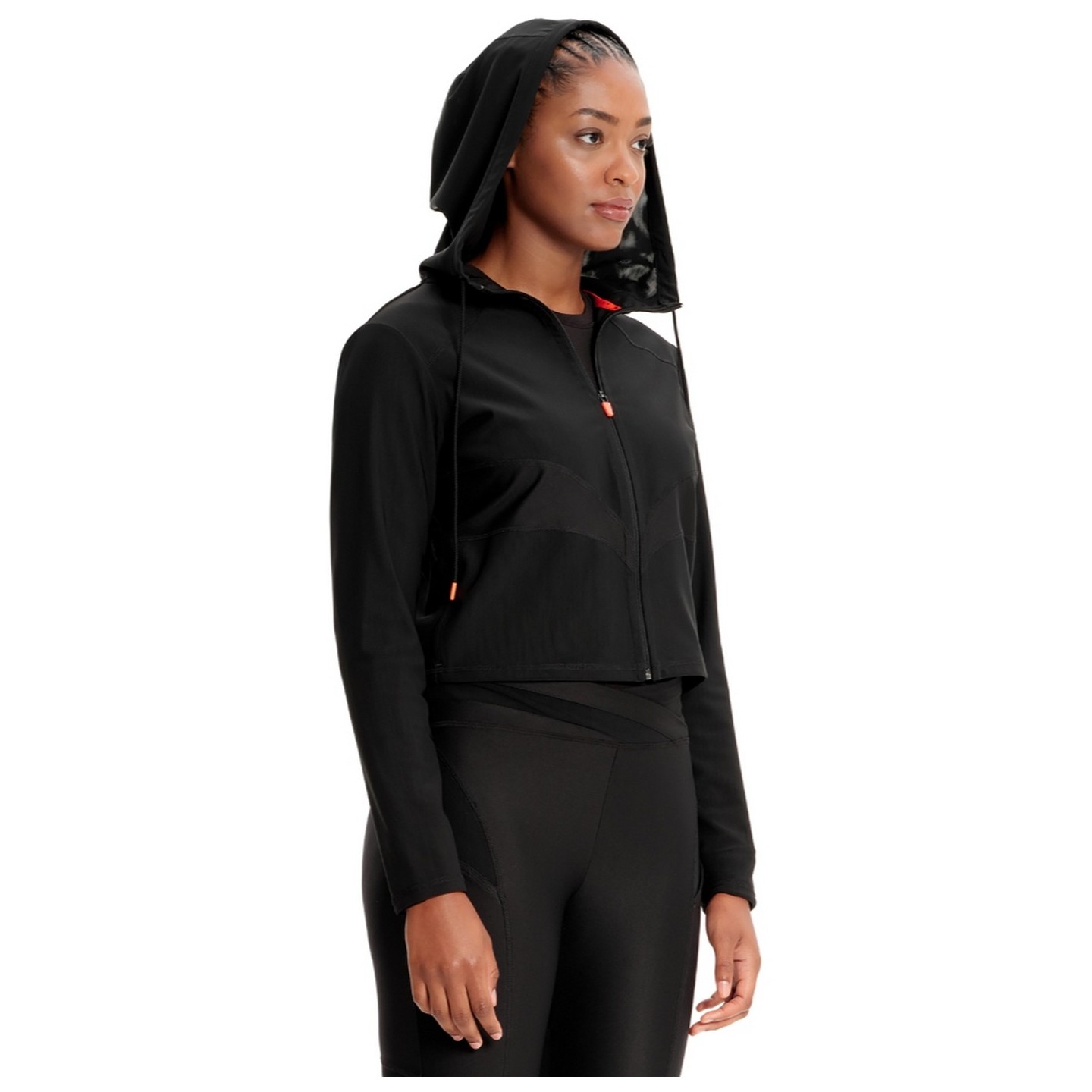 IN326 Kinetic Mesh Zip Front Crop Jacket by Infinity