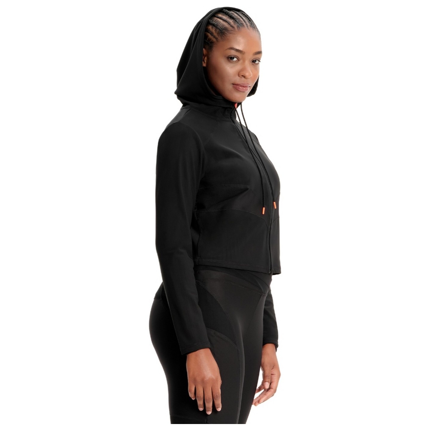 IN326 Kinetic Mesh Zip Front Crop Jacket by Infinity
