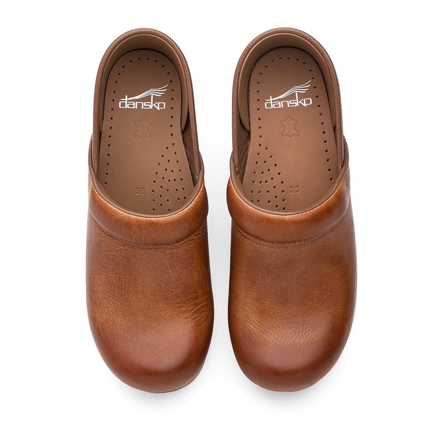 Professional Honey Distressed Leather Clog by Dansko (Men's View)