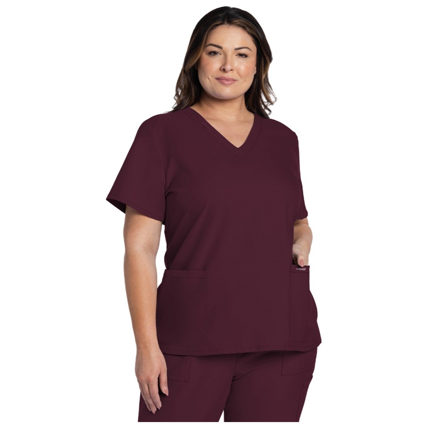 CK953A WW Originals Ultra Haut à Col en V avec 2 Poches par Cherokee