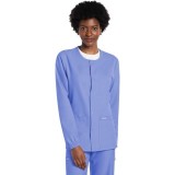 CK393A WW Originals Ultra Unisex Snap Front Warm Up Jacket by Cherokee