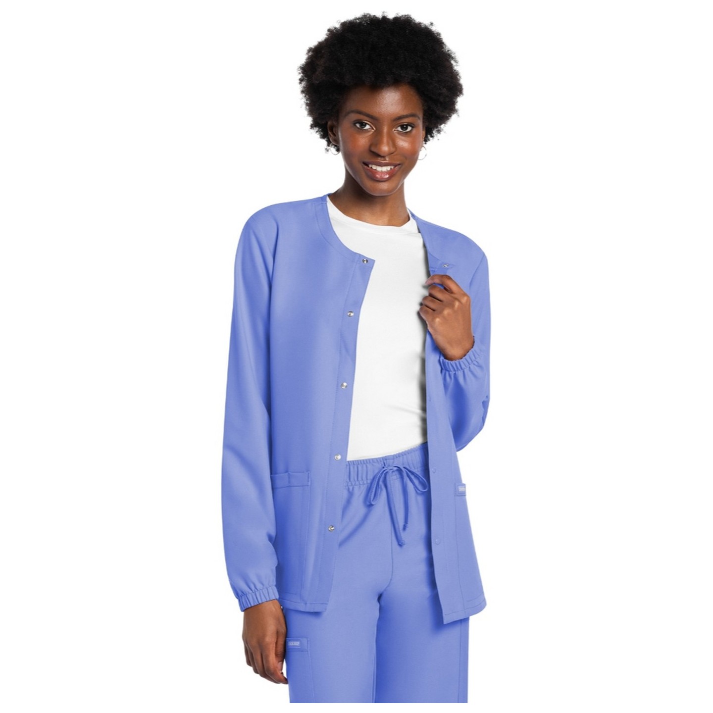 CK393A WW Originals Ultra Veste d'Échauffement Unisexe à Fermature Snap par Cherokee