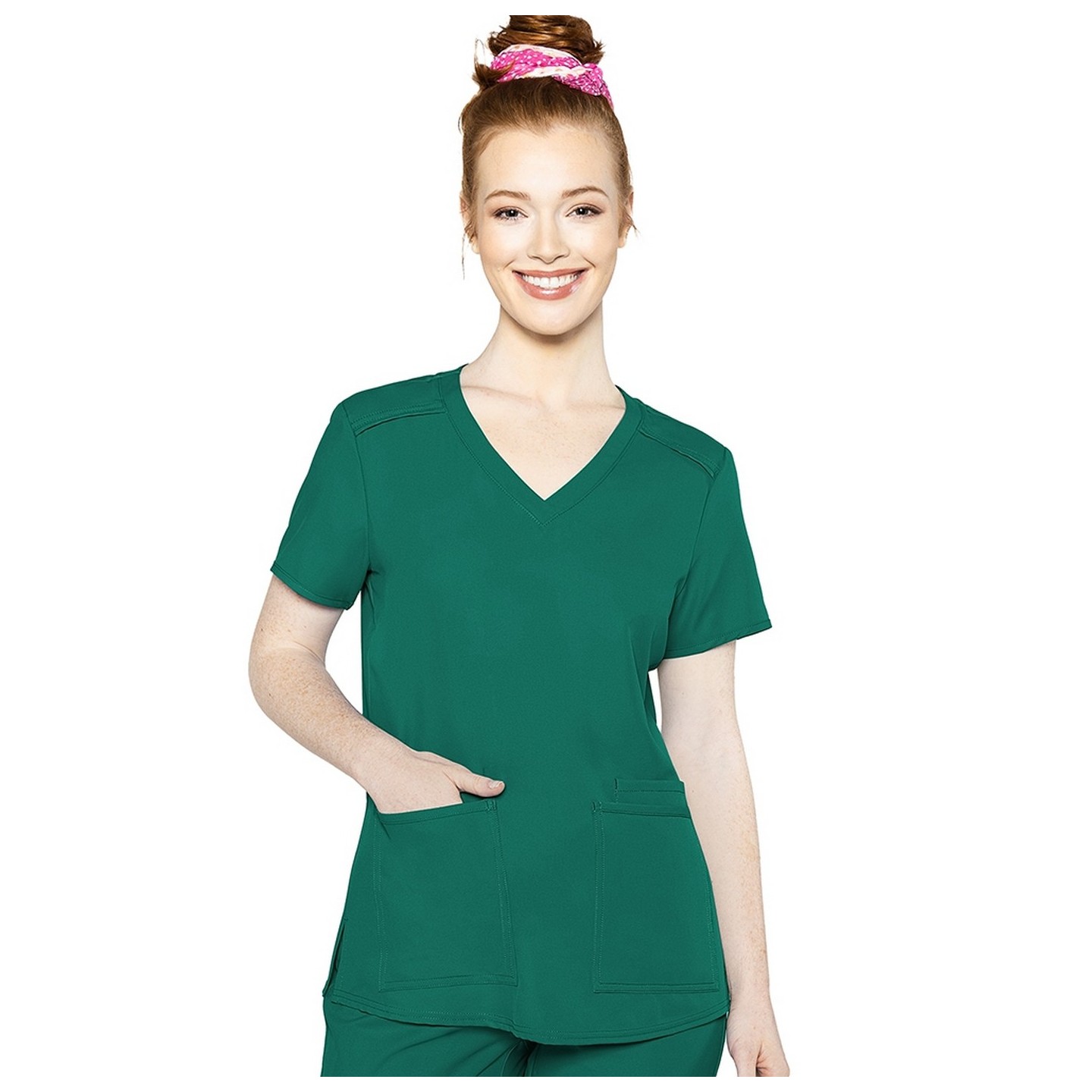 2411 Med Couture Insight 3 Pocket Scrub Top