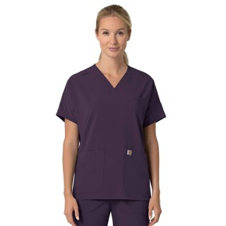 C13110 Carhartt Force Cross-Flex Women's Modern Oversized V-Neck Top