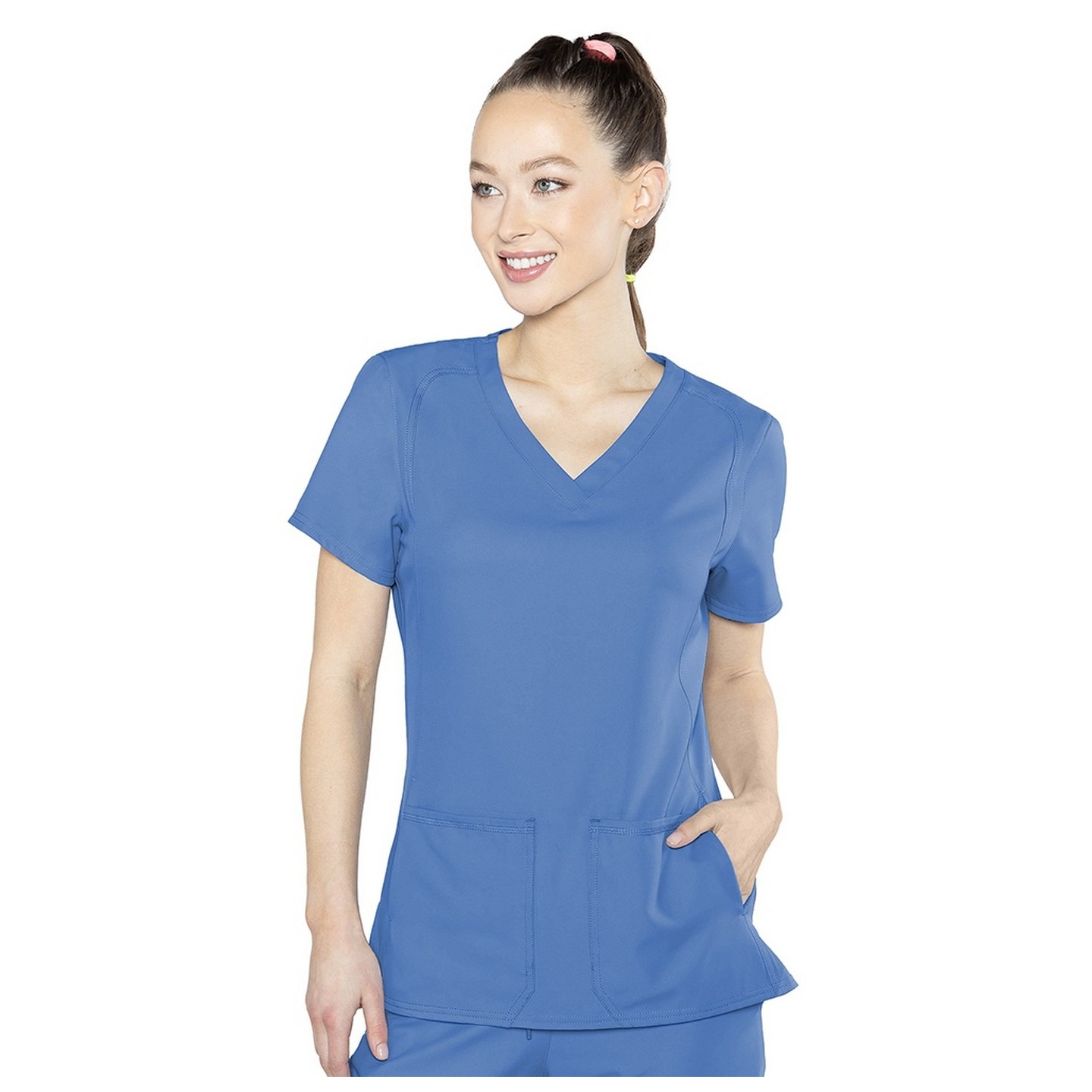 2468 Med Couture Insight Side Pocket Scrub Top