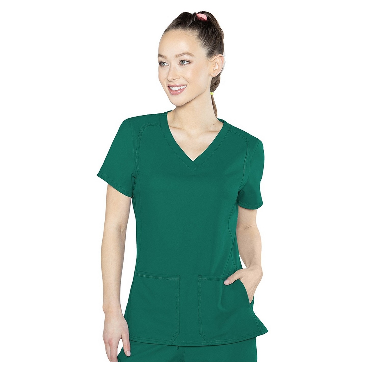 2468 Med Couture Insight Side Pocket Scrub Top
