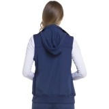 HS500 Break on Through Warm Up Vest with Removable Hood by HeartSoul