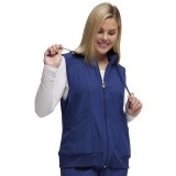 HS500 Break on Through Warm Up Vest with Removable Hood by HeartSoul