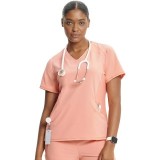 IN620A GNR8 Contemporary V-Neck Top with Kangaroo Pocket by Infinity