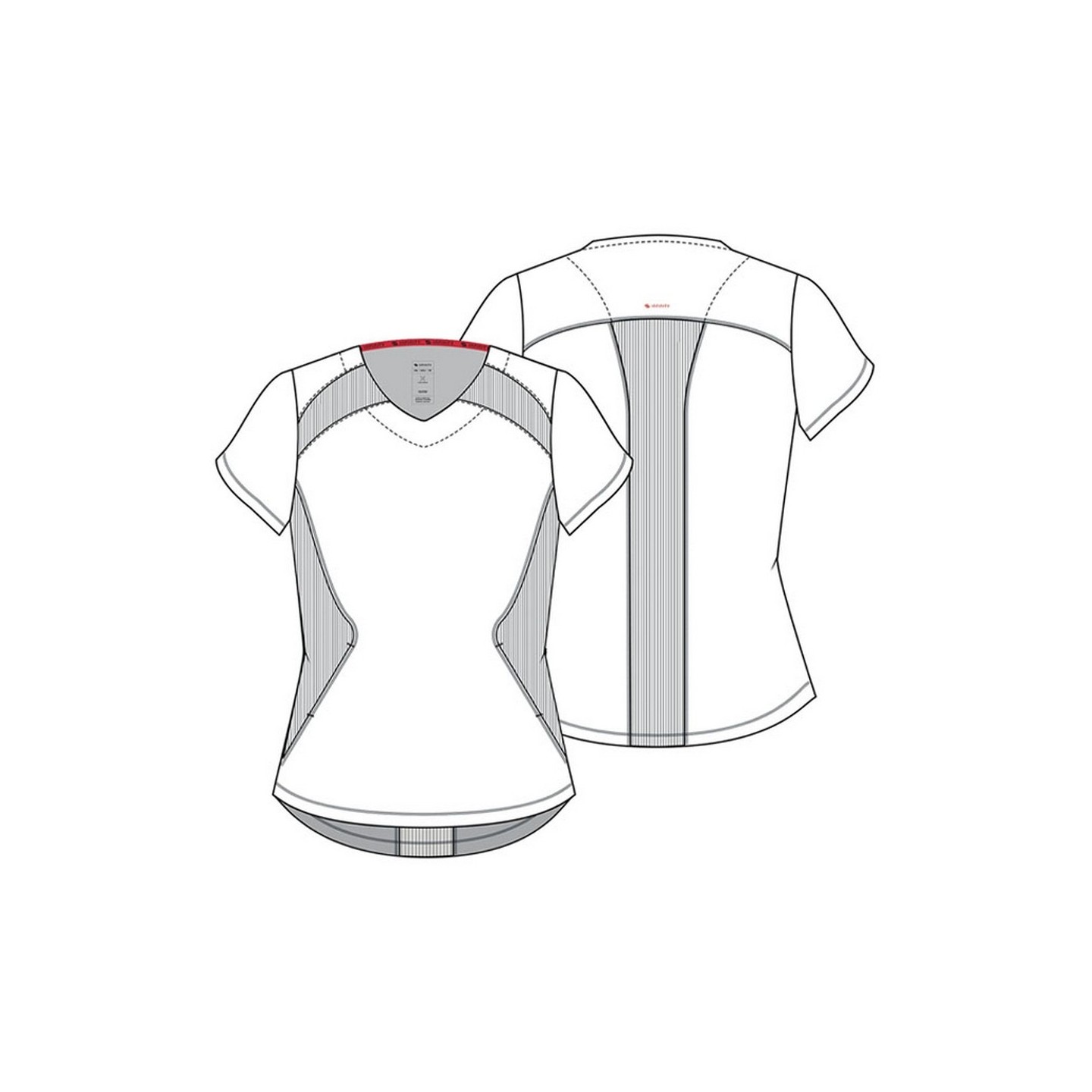 IN620A GNR8 Contemporary V-Neck Top with Kangaroo Pocket by Infinity