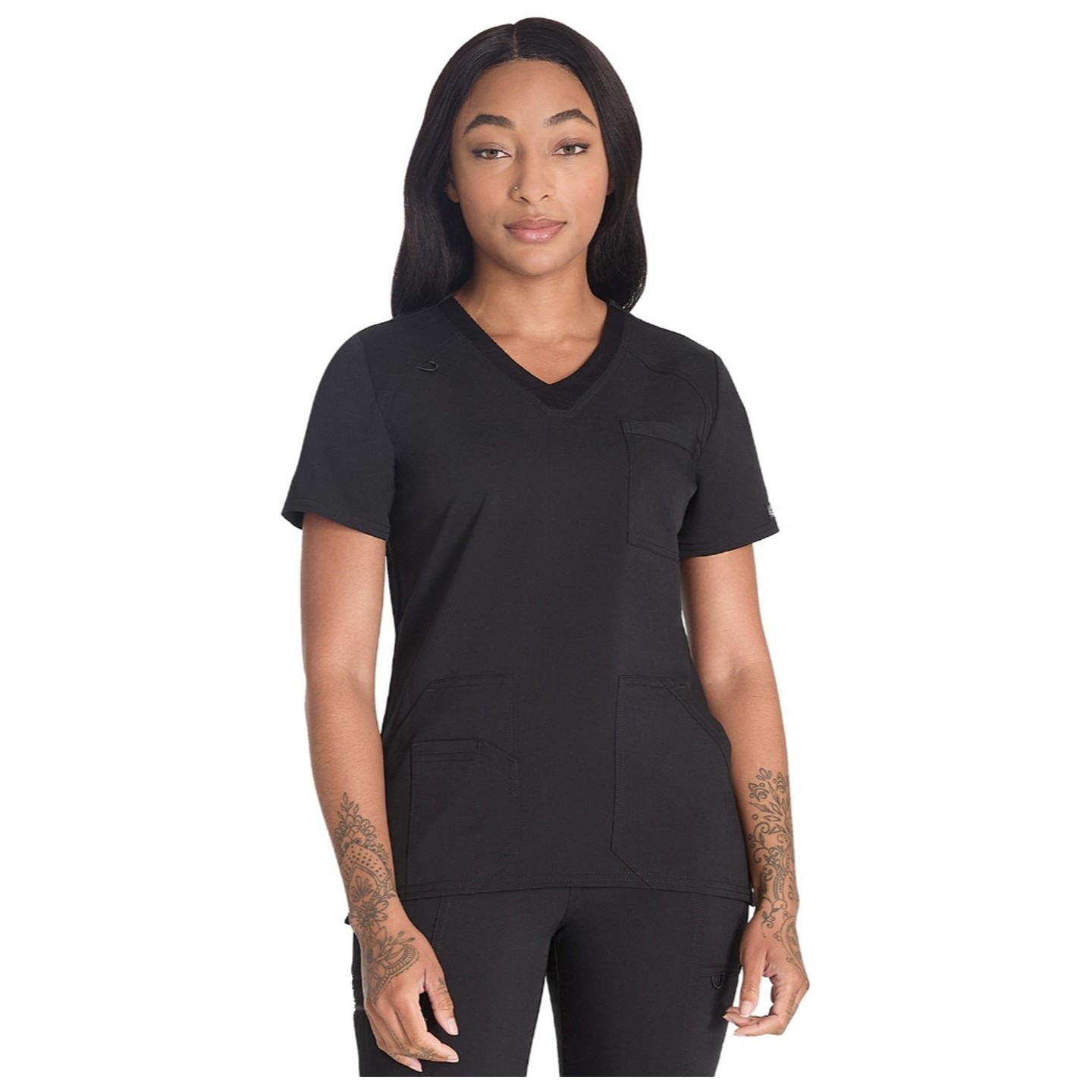 DK834 Balance Haut à Col en V avec 4 poches par Dickies