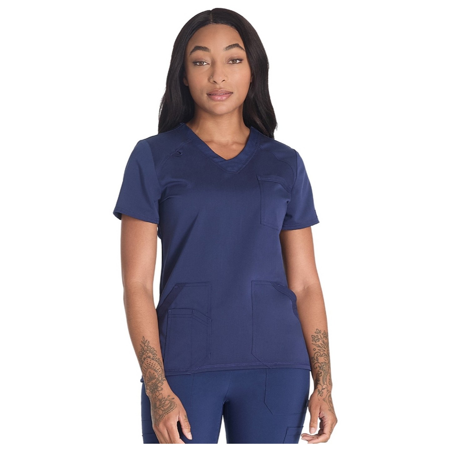 DK834 Balance V-Neck Top with 4 Pockets by Dickies