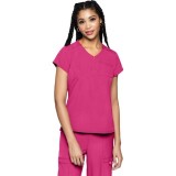 MC705 Amp Tuckable Quarter-Zip Top by Med Couture 