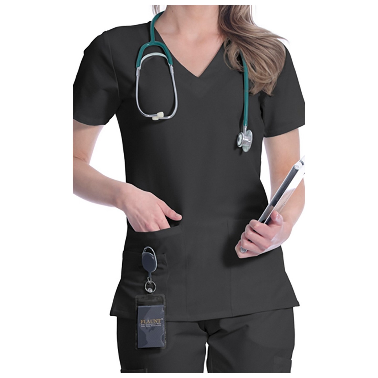 3600 Flaunt Scrub Top