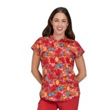 1093PR koi Basics Ari Split Neck Print Top - Ants