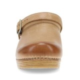 Ingrid Honey Distressed Open Back Clog for Women by Dansko