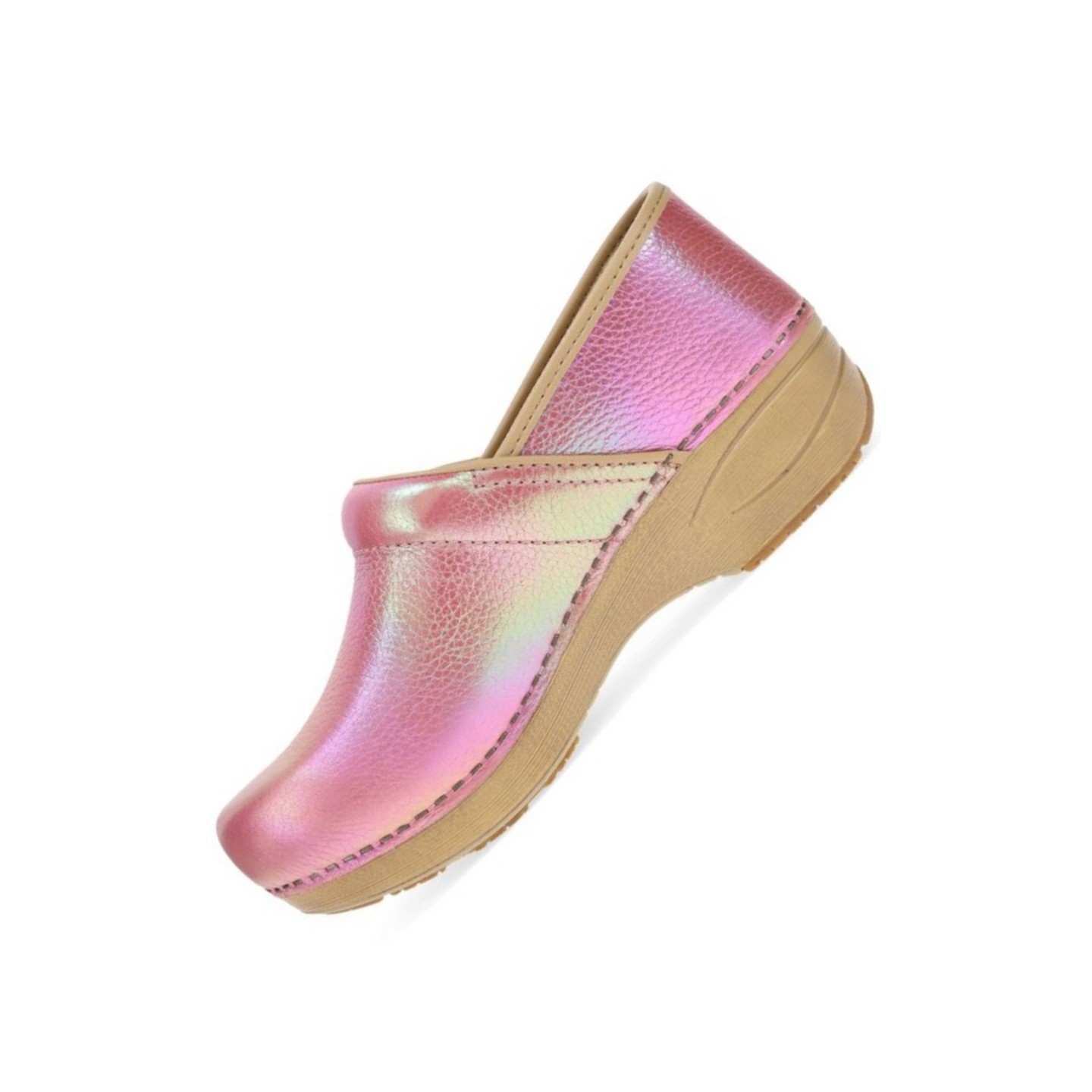 XP 2.0 Pink Iridescent Leather Slip Resistant Women's Clog by Dansko
