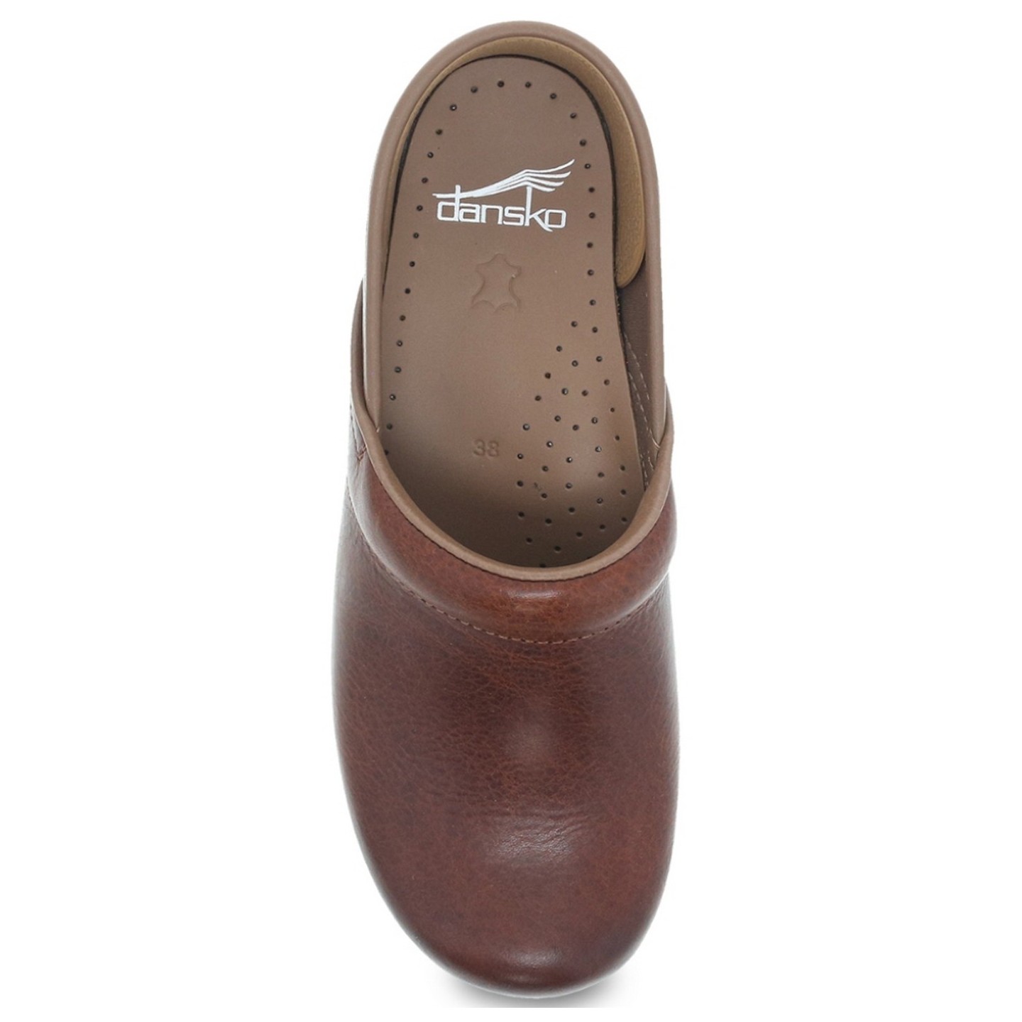 Professional Saddle Full Grain Leather Clog for Women by Dansko 
