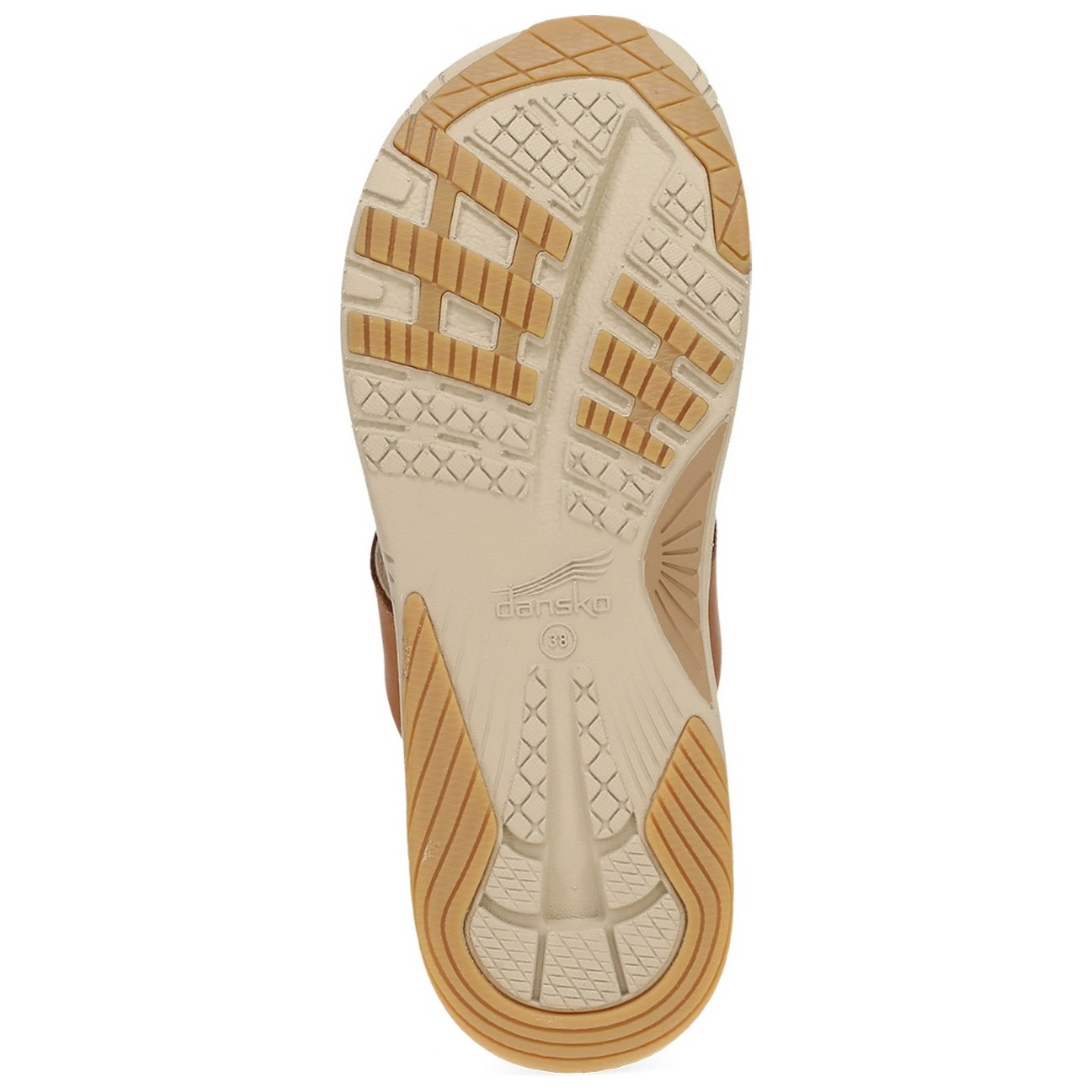 Rosemary Tan Calf Walking Flip Flop by Dansko
