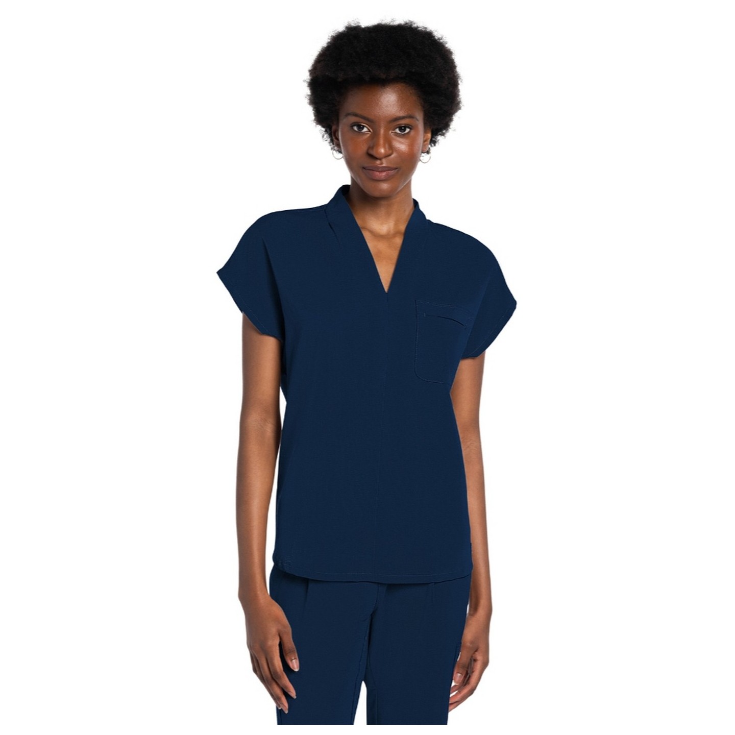 CK758A Atmos V-Neck Tuckable Top with Chest Pocket by Cherokee