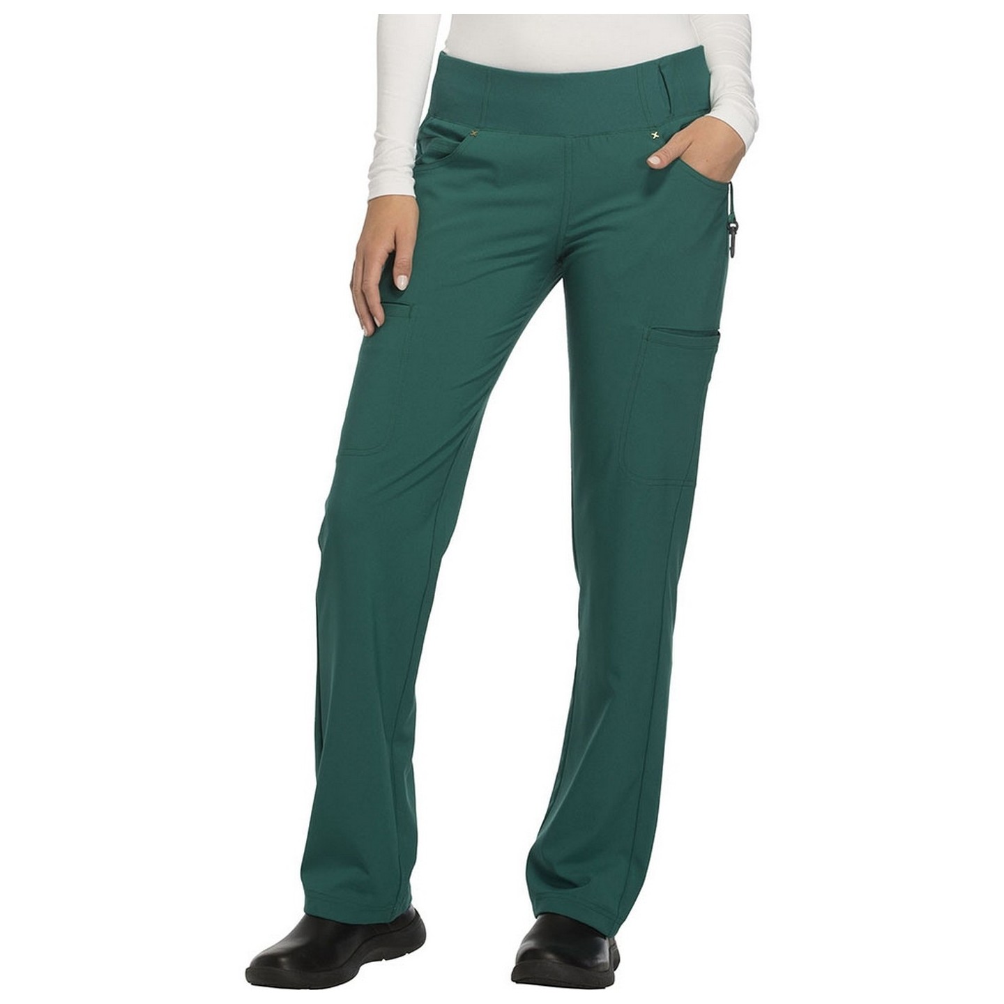 CK002 iFlex Pantalon à Jambe Droite avec 6 Poches par Cherokee 