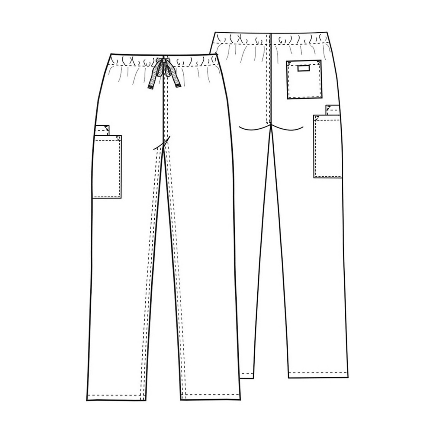 4100 Workwear Originals Straight Leg 3 Pocket Unisex Pant by Cherokee