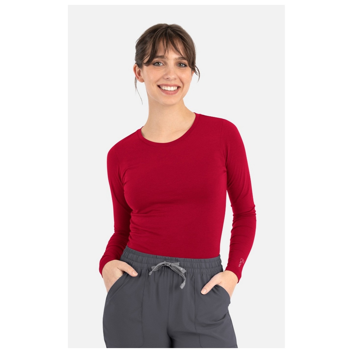 6909 Maevn Bestee Long Sleeve Scrub Undershirt Tee