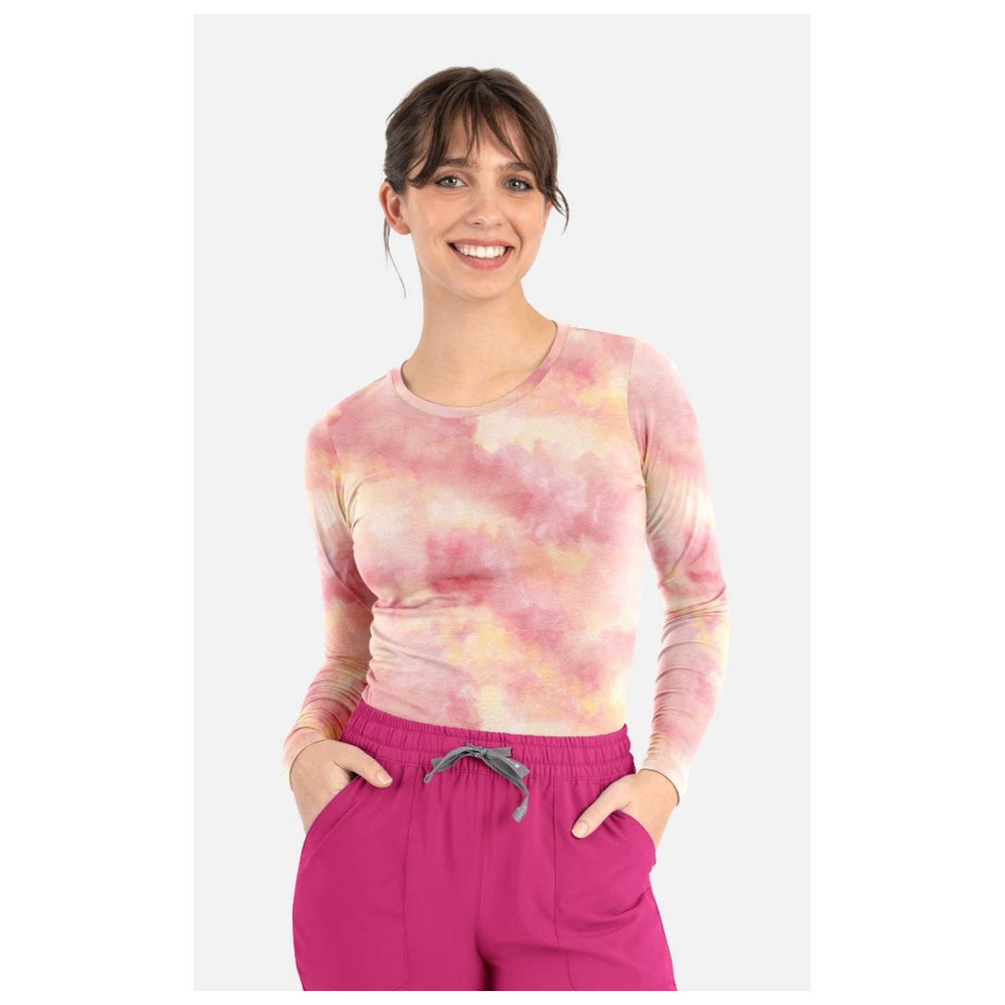 6909 Maevn Bestee Long Sleeve Scrub Undershirt Tee