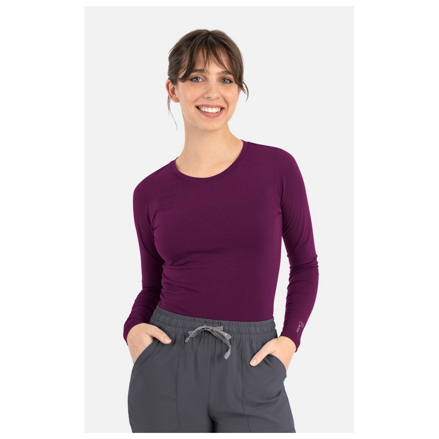 6909 Maevn Bestee Long Sleeve Scrub Undershirt Tee