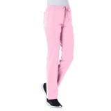 9726P Petite Red Panda Women's Elastic Waist Straight Leg Cargo Pant by Maevn