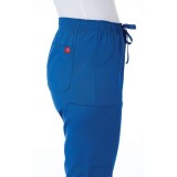 9726P Petite Red Panda Women's Elastic Waist Straight Leg Cargo Pant by Maevn