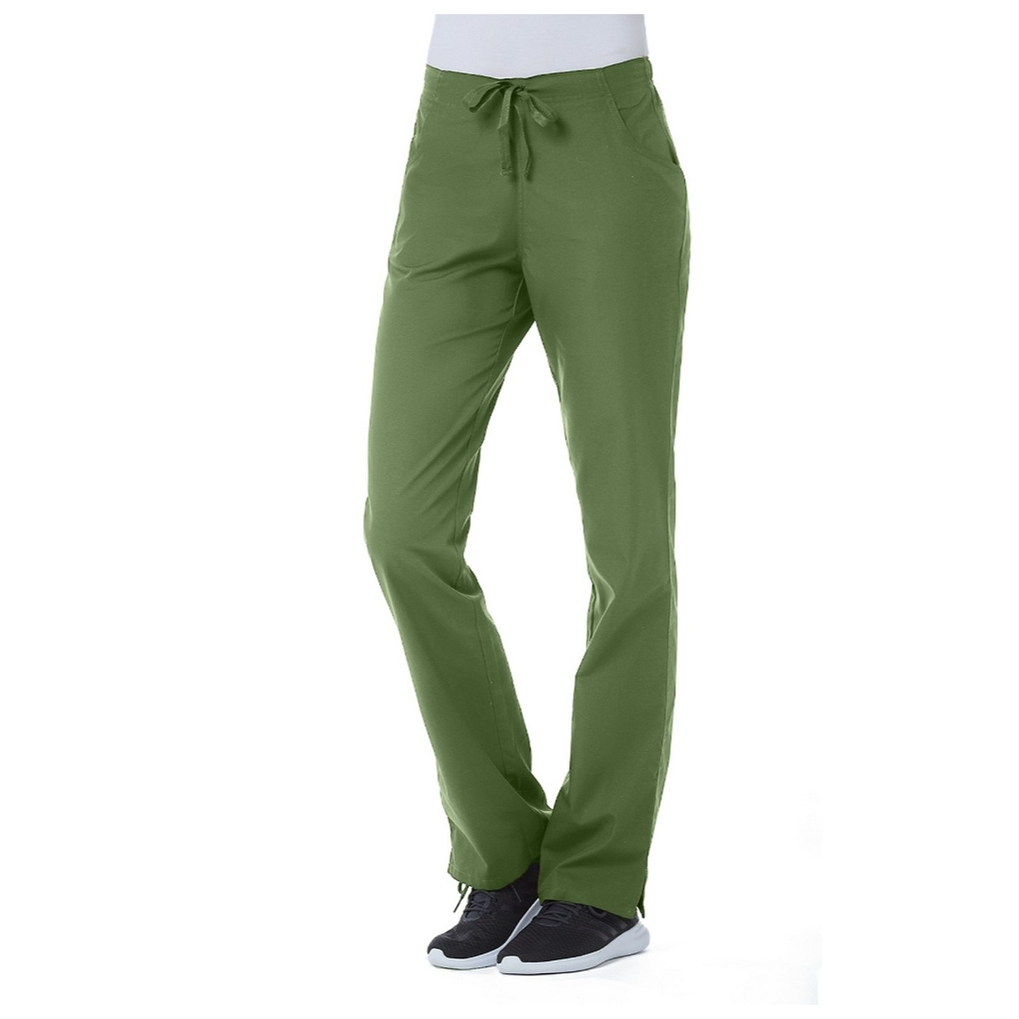 9716P Petite Red Panda Pantalon à Taille Demi Élastique pour Femmes par Maevn