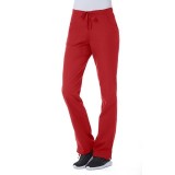 9716P Petite Red Panda Half Elastic Waist Straight Leg Pant by Maevn