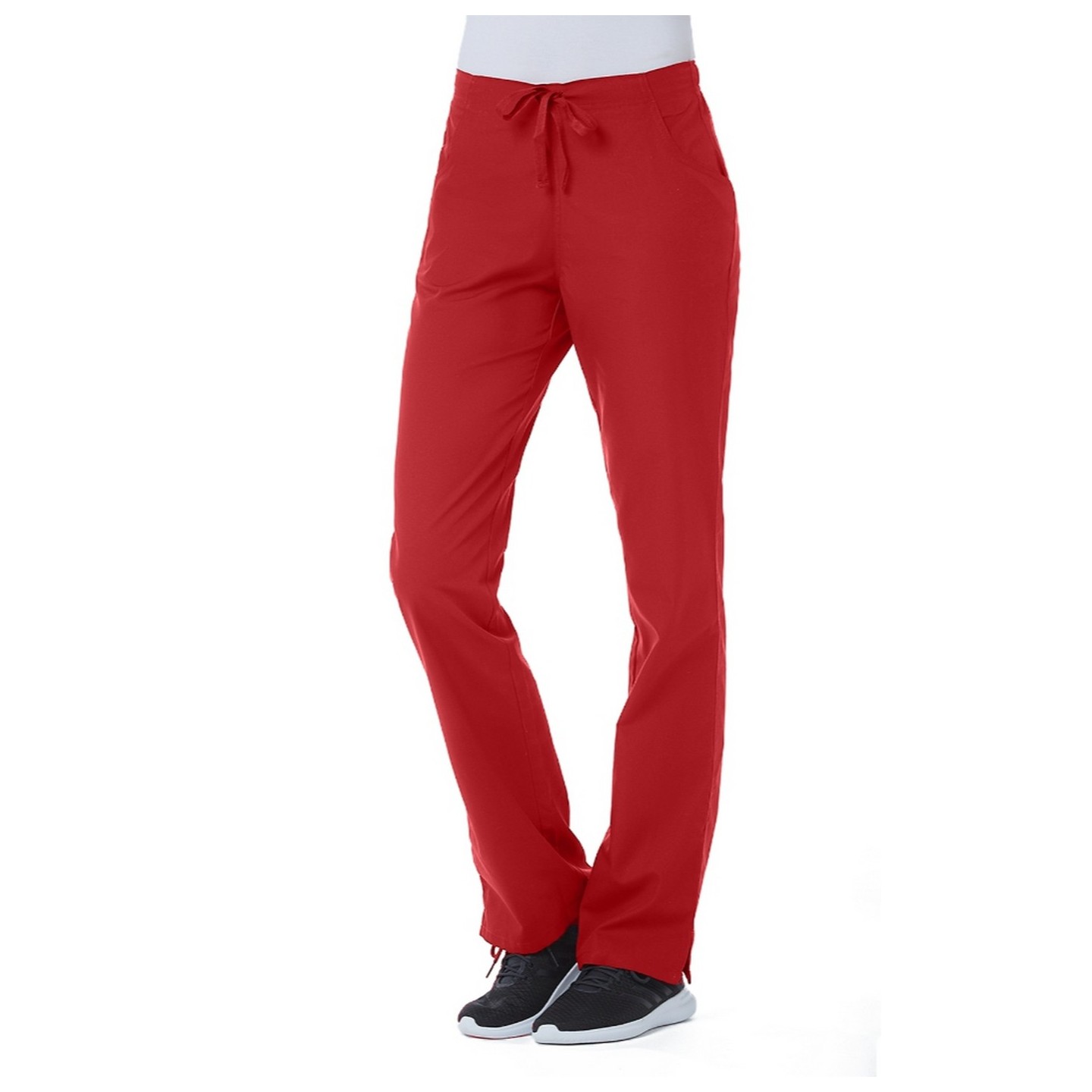 9716T Tall Red Panda Pantalon à Taille Demi Élastique pour Femmes par Maevn