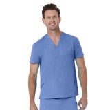 1706 Red Panda Haut Unisexe à Col en V par Maevn (Vue d'Homme)